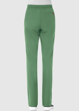 Maevn Red Panda Women's Half Elastic Waist Straight Leg Tall Pant