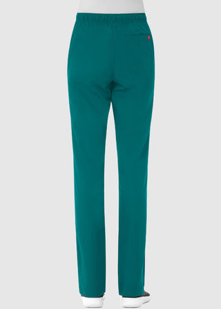 Maevn Red Panda Women's Half Elastic Waist Straight Leg Tall Pant