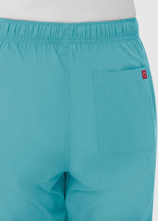 Maevn Red Panda Women's Half Elastic Waist Straight Leg Tall Pant