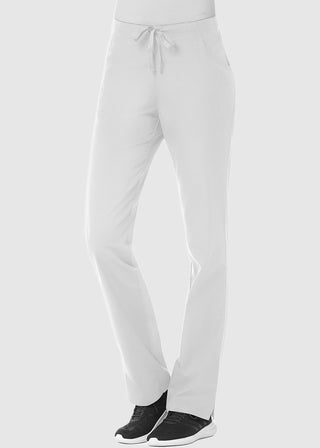 Maevn Red Panda Women's Half Elastic Waist Straight Leg Tall Pant