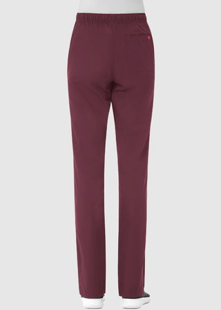 Maevn Red Panda Women's Half Elastic Waist Straight Leg Tall Pant