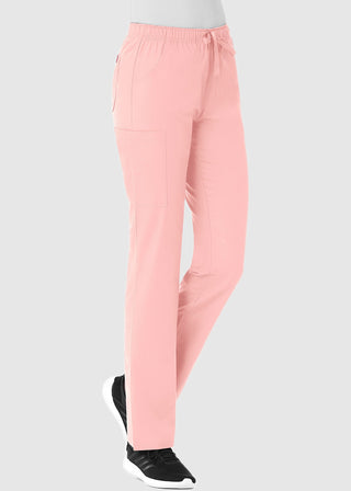 Maevn Red Panda Women's Full Elastic Waist Cargo Scrub Tall Pant