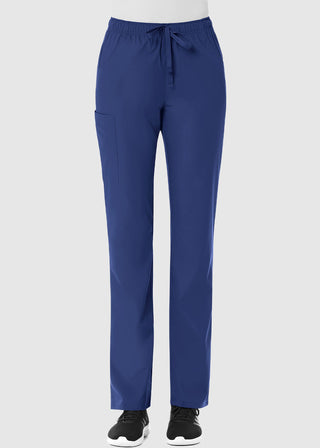 Maevn Red Panda Women's Full Elastic Waist Cargo Scrub Tall Pant