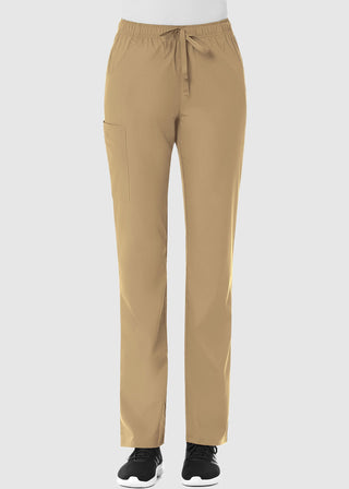 Maevn Red Panda Women's Full Elastic Waist Cargo Scrub Tall Pant