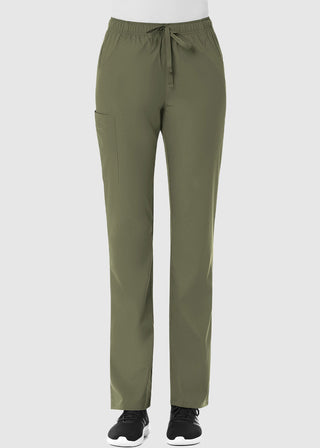 Maevn Red Panda Women's Full Elastic Waist Cargo Scrub Tall Pant