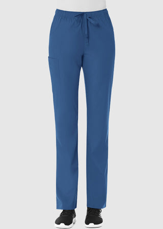 Maevn Red Panda Women's Full Elastic Waist Cargo Scrub Tall Pant