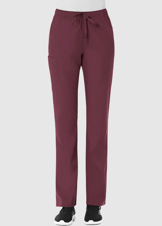 Maevn Red Panda Women's Full Elastic Waist Cargo Scrub Tall Pant