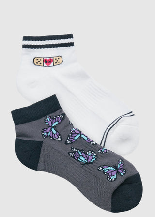 Koi Compression Ankle Socks 2-Pack