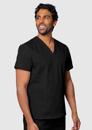 Adar Universal Unisex V-Neck Basic Scrub Top