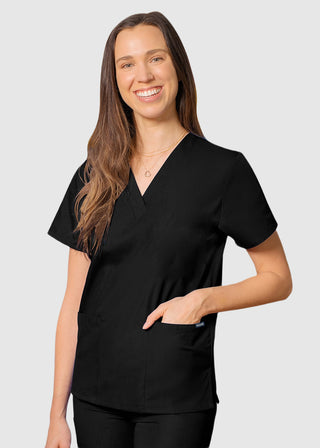 Adar Universal Unisex V-Neck Basic Scrub Top