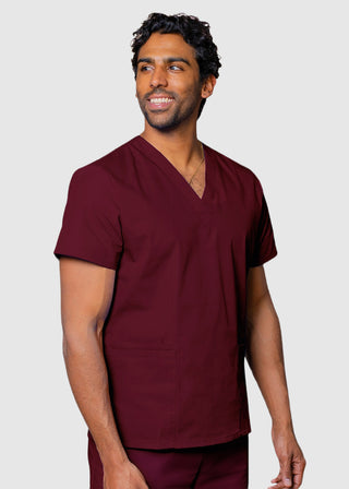 Adar Universal Unisex V-Neck Basic Scrub Top