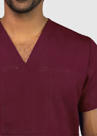 Adar Universal Unisex V-Neck Basic Scrub Top