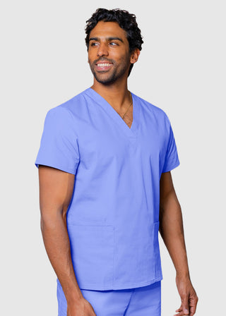 Adar Universal Unisex V-Neck Basic Scrub Top