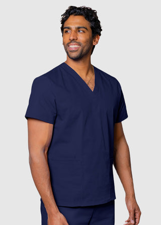 Adar Universal Unisex V-Neck Basic Scrub Top