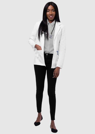 Adar Women's Classic Fit 28 Inches Tailored Consultation Coat