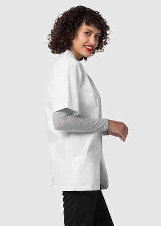 Adar 31 Inches Unisex Short Sleeve Consultation Coat