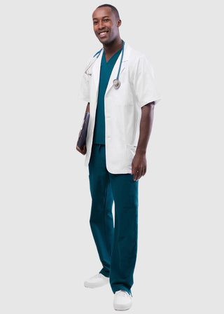 Adar 31 Inches Unisex Short Sleeve Consultation Coat