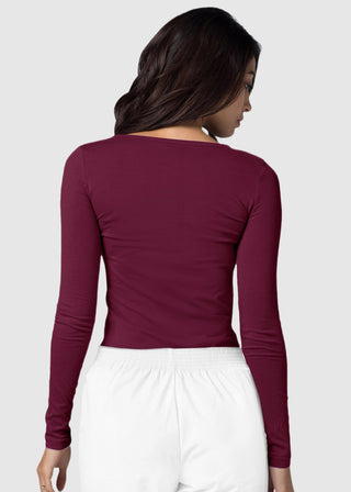 Adar Universal Women's Classic Fit Long Sleeve Comfort Tee