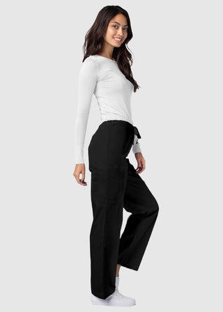 Adar Unisex Two Pocket Medium Rise Petite Scrub Pants