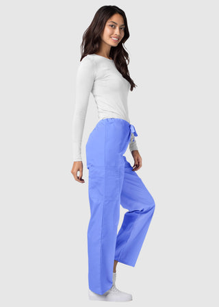 Adar Unisex Two Pocket Medium Rise Petite Scrub Pants