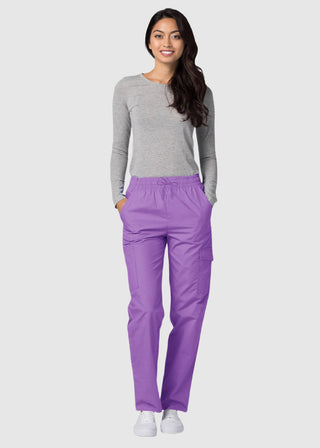 Adar Petite Unisex Multi-Pockets Cargo Medical Scrub Pants