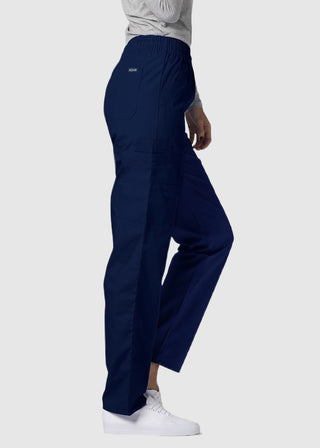 Adar Petite Unisex Multi-Pockets Cargo Medical Scrub Pants