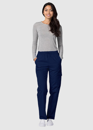 Adar Universal Natural-Rise Multipocket Cargo Tapered Leg Pants Petite