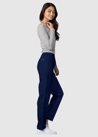 Adar Universal Natural-Rise Multipocket Cargo Tapered Leg Pants Petite