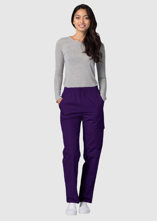 Adar Petite Unisex Multi-Pockets Cargo Medical Scrub Pants