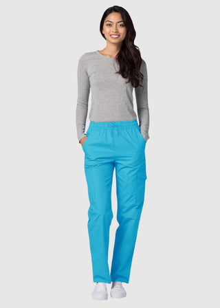 Adar Petite Unisex Multi-Pockets Cargo Medical Scrub Pants
