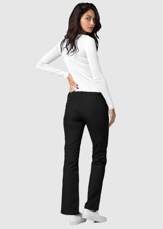 Adar Women Medical Multi Pocket Drawstring Scrub Pants