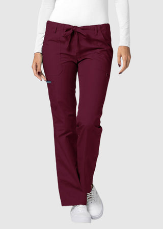 Adar Women Medical Multi Pocket Drawstring Scrub Pants