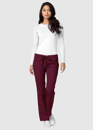 Adar Women Medical Multi Pocket Drawstring Scrub Pants