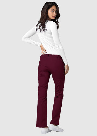 Adar Women Medical Multi Pocket Drawstring Scrub Pants