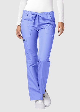 Adar Women Medical Multi Pocket Drawstring Scrub Pants