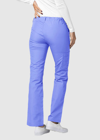 Adar Women Medical Multi Pocket Drawstring Scrub Pants