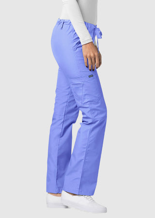 Adar Women Medical Multi Pocket Drawstring Scrub Pants