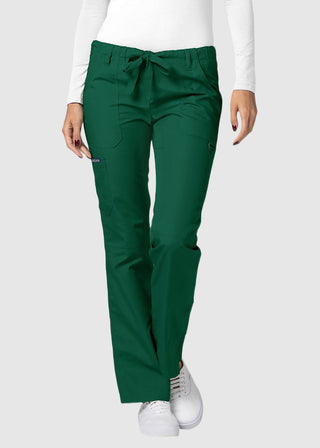 Adar Women Medical Multi Pocket Drawstring Scrub Pants