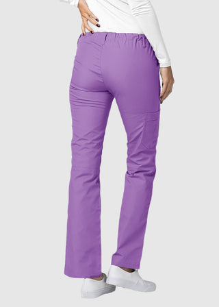 Adar Women Medical Multi Pocket Drawstring Scrub Pants