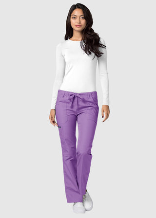 Adar Women Medical Multi Pocket Drawstring Scrub Pants