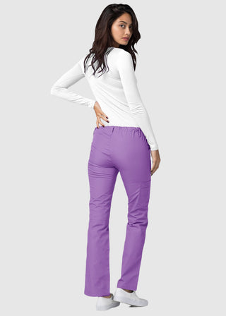 Adar Women Medical Multi Pocket Drawstring Scrub Pants