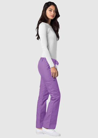 Adar Women Medical Multi Pocket Drawstring Scrub Pants