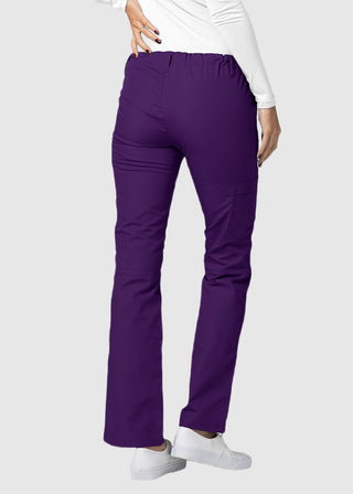 Adar Women Medical Multi Pocket Drawstring Scrub Pants