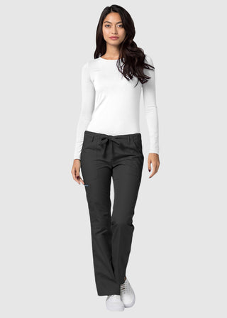 Adar Women Medical Multi Pocket Drawstring Scrub Pants