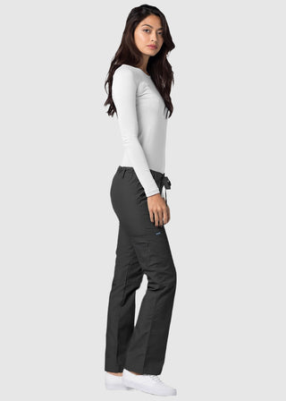 Adar Women Medical Multi Pocket Drawstring Scrub Pants