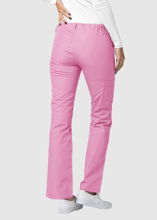 Adar Women Medical Multi Pocket Drawstring Scrub Pants