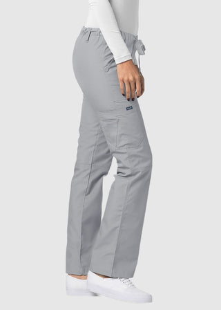 Adar Women Medical Multi Pocket Drawstring Scrub Pants