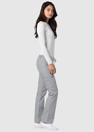 Adar Women Medical Multi Pocket Drawstring Scrub Pants