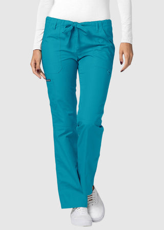 Adar Women Medical Multi Pocket Drawstring Scrub Pants