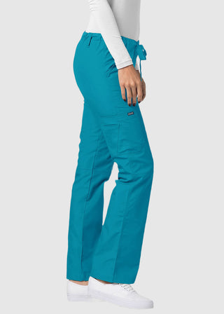 Adar Women Medical Multi Pocket Drawstring Scrub Pants